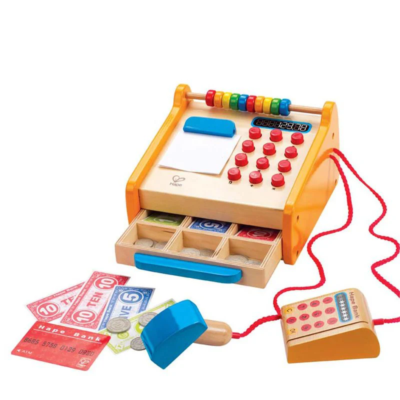 Hape Wooden Checkout Cashier Register Kitchen Playset