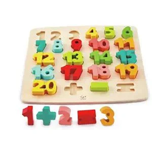 Hape Wooden Chunky Number Puzzle E1550