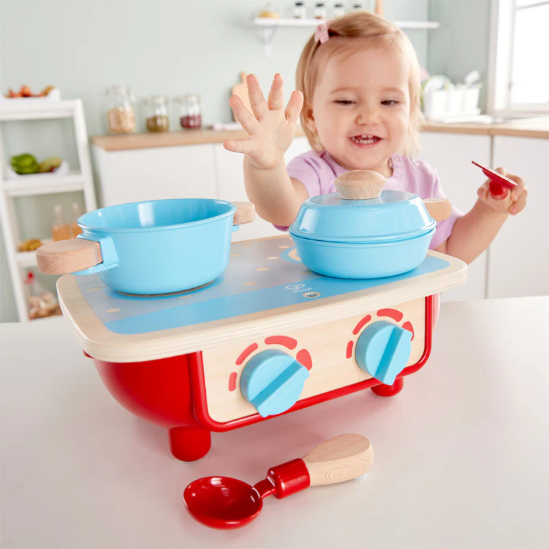 Hape Wooden Cooking Kitchen & Food Playset - Image 5