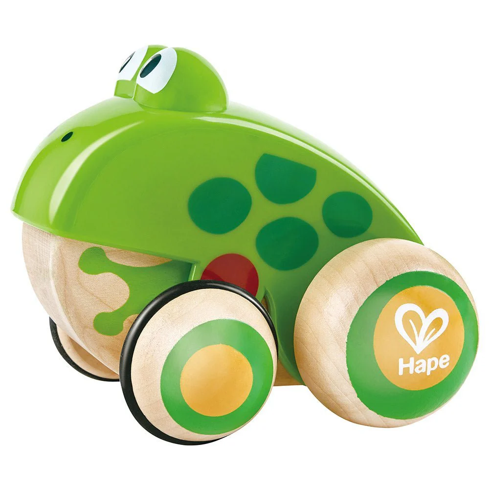 Hape Wooden Frog-Themed Push and Pull-Along Toy - Image 5