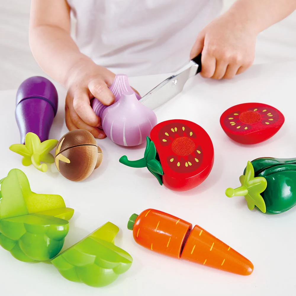 Hape Wooden Garden Vegetables Cooking Accessories - Image 2