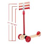 Hape Wooden Lightweight 3 Wheel Street Surfer Scooter 1pc - Image 4