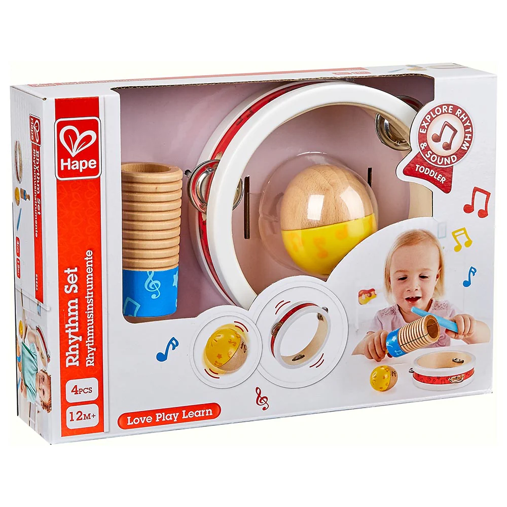 Hape Wooden Musical Rhythm Set 4pcs
