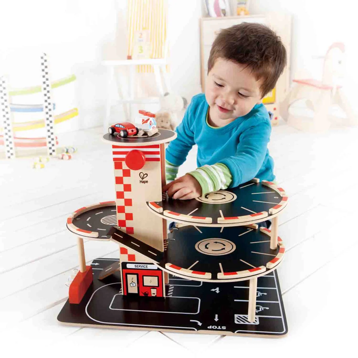 Hape Wooden Park N Go Garage E3002 - Image 6