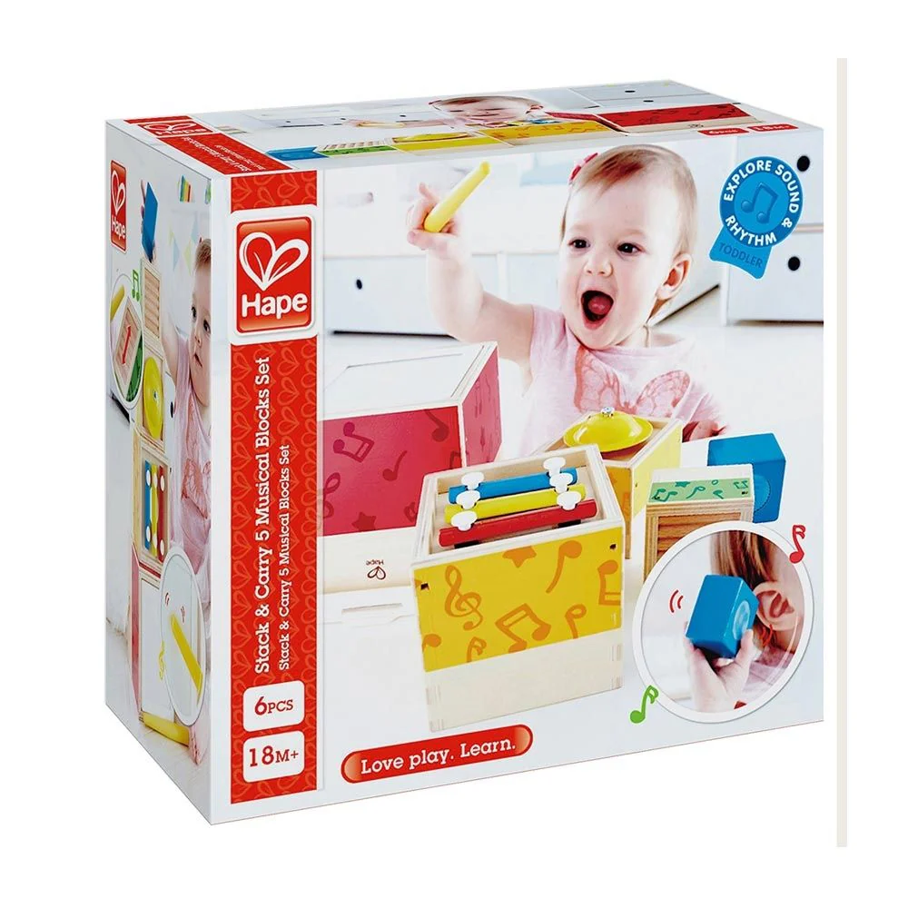 Hape Wooden Stacking Musical Set - Image 6
