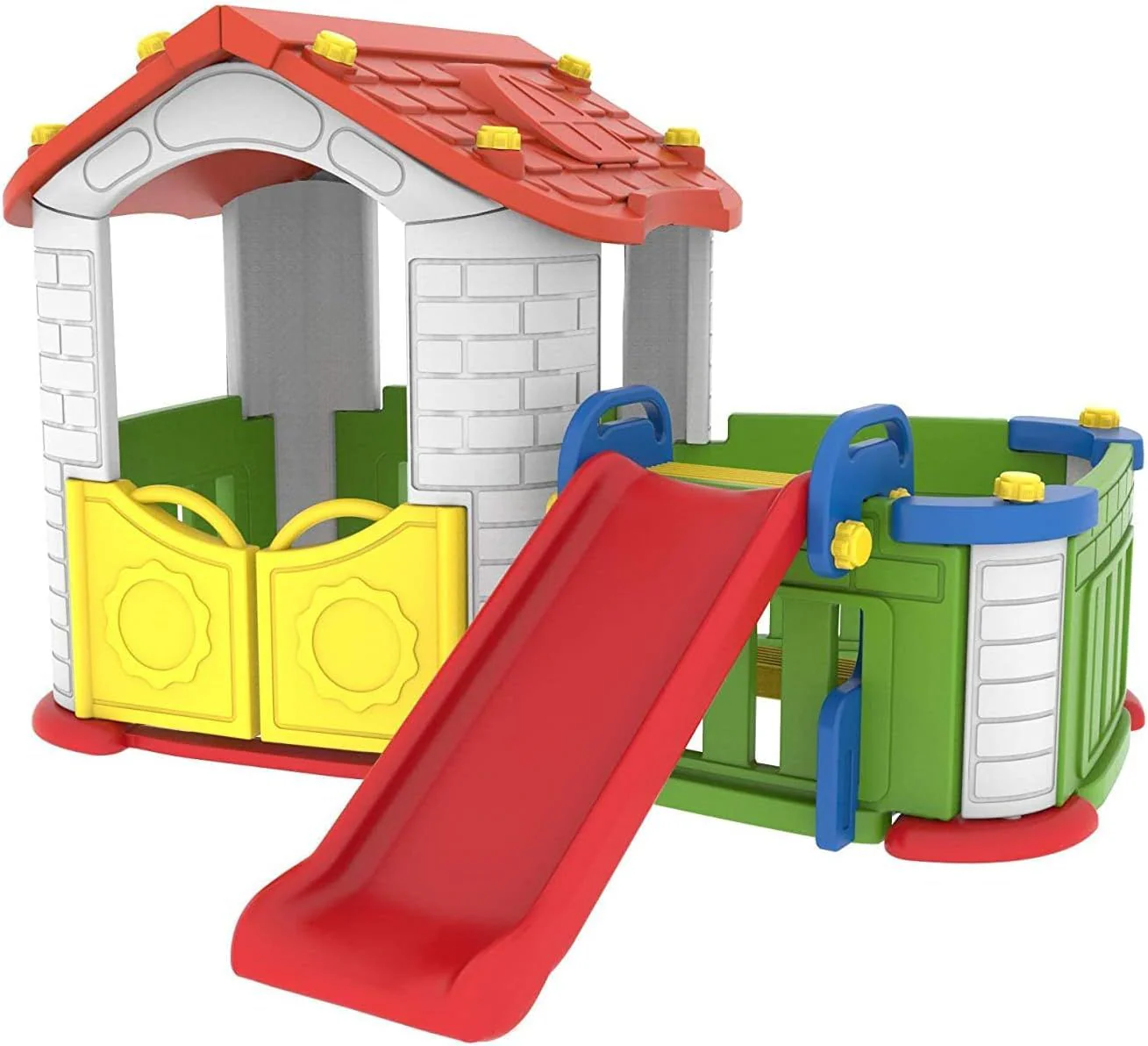 Happy Big Play House with Slide Red CHD-803