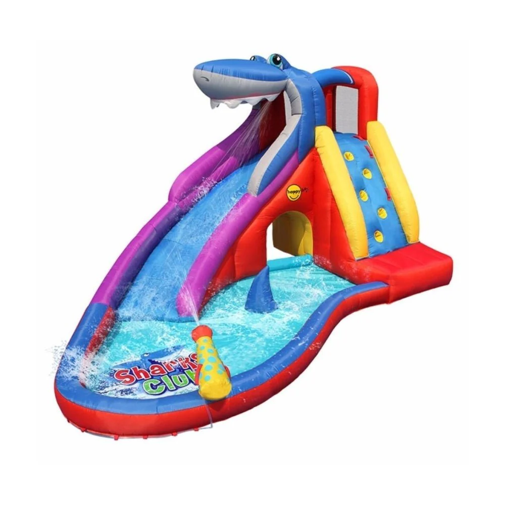 Happy Hop Inflatable Shark Club Slide 9417