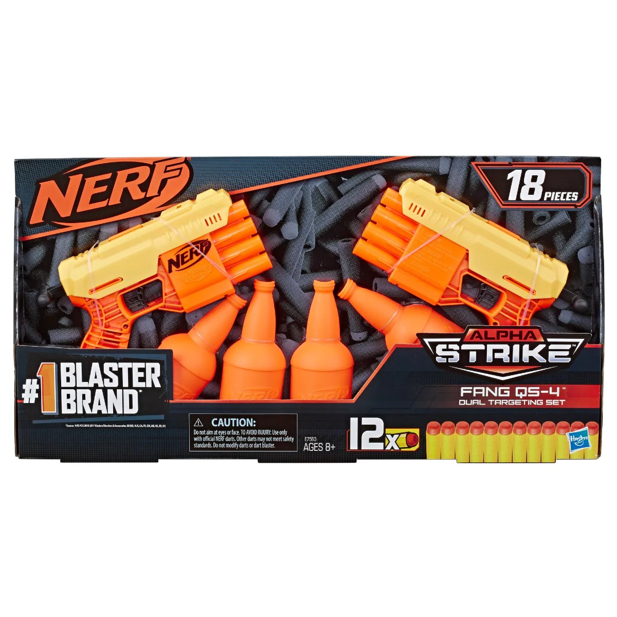 Hasbro Nerf Alpha Strike Fang QS 4 Duel Tgt Set E7563 - Image 5