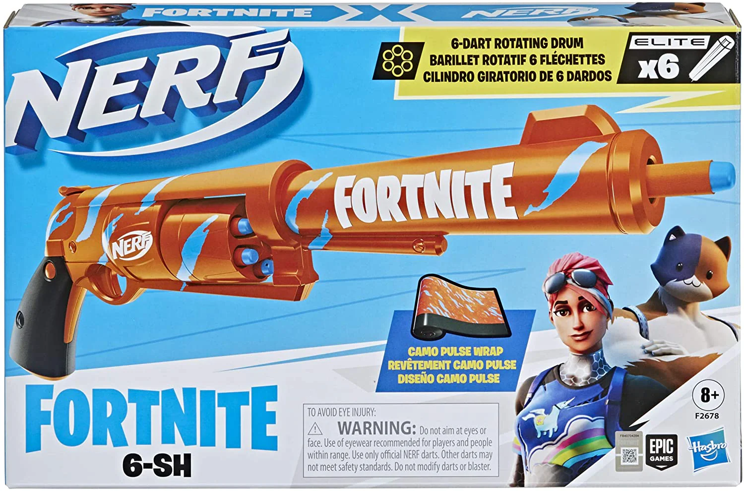 Hasbro Nerf Fortnite Blaster Six Shooter F2678 - Image 3