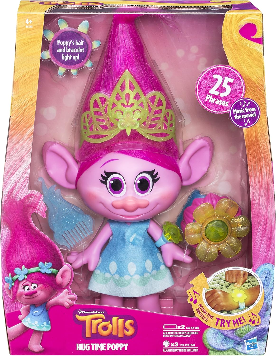 Hasbro Trolls Hug Time Poppy B6568 - Image 9