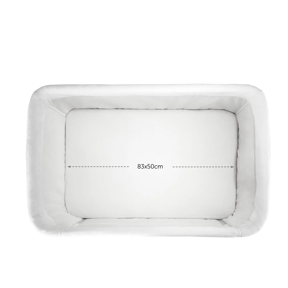 Hauck Face to Me 2 Melange Grey Baby Bed 608531 - Image 6