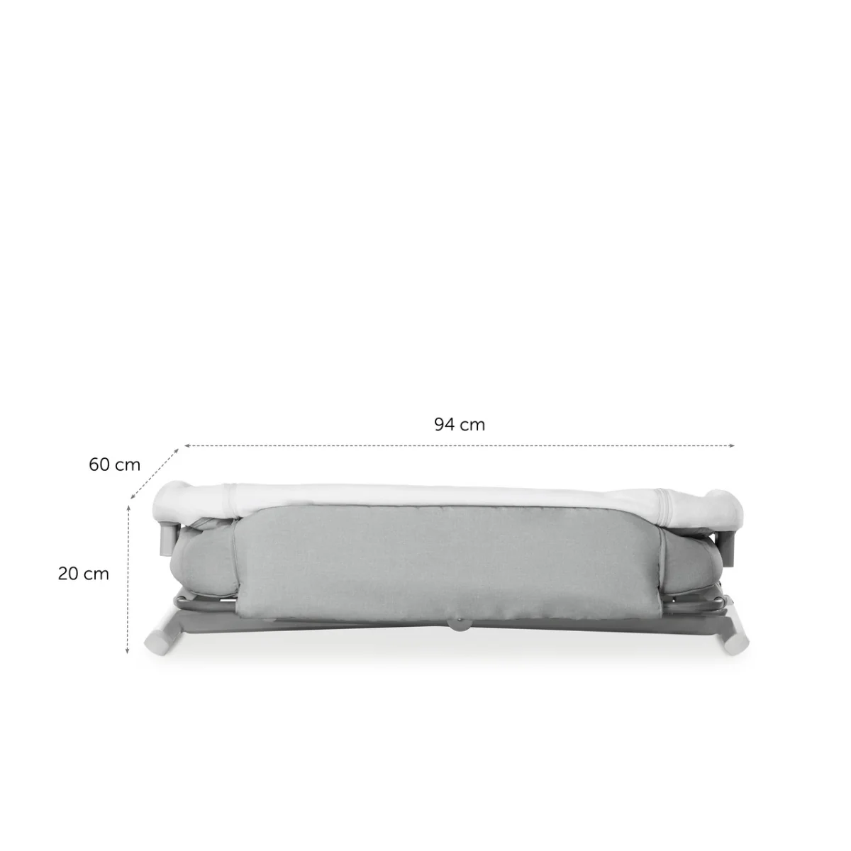 Hauck Face to Me 2 Melange Grey Baby Bed 608531 - Image 7