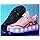 Heely Double Wheels Shoes With Lights Size 32 - Pink LRDWS212-32