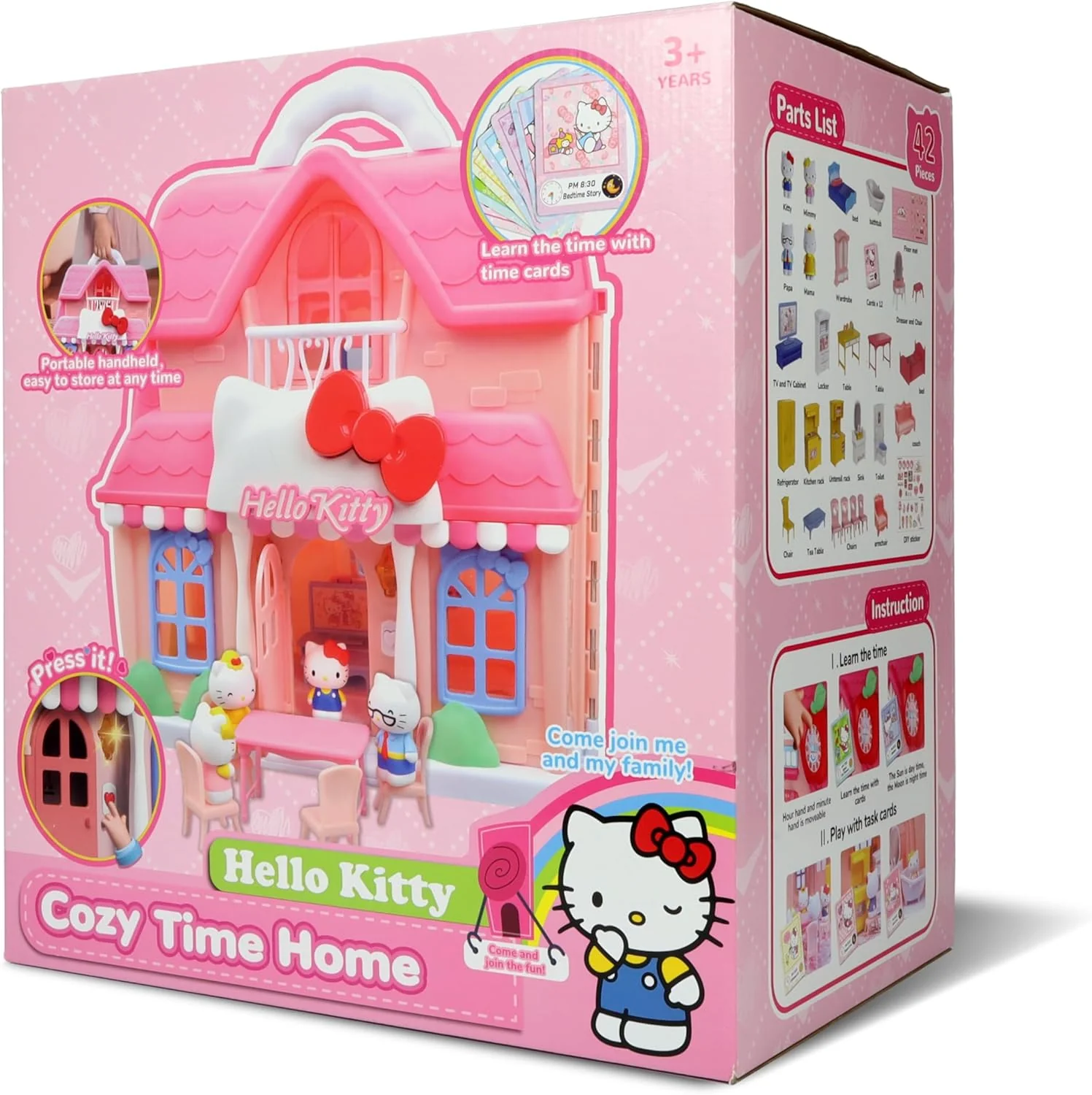 Hello Kitty Cozy Time Home Dollhouse Playset