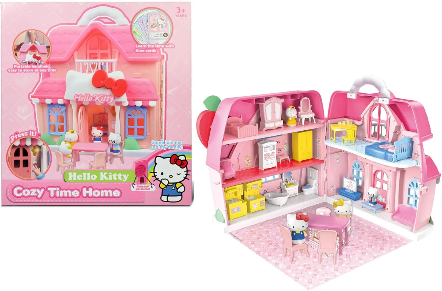 Hello Kitty Cozy Time Home Dollhouse Playset - Image 3