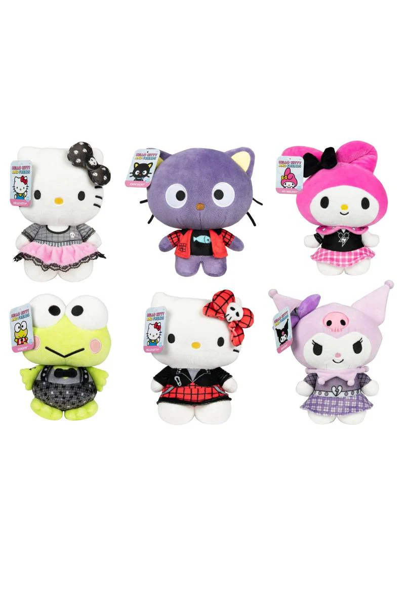 Hello Kitty & Friends Plush 8-Inch Asstd. HKT0017H