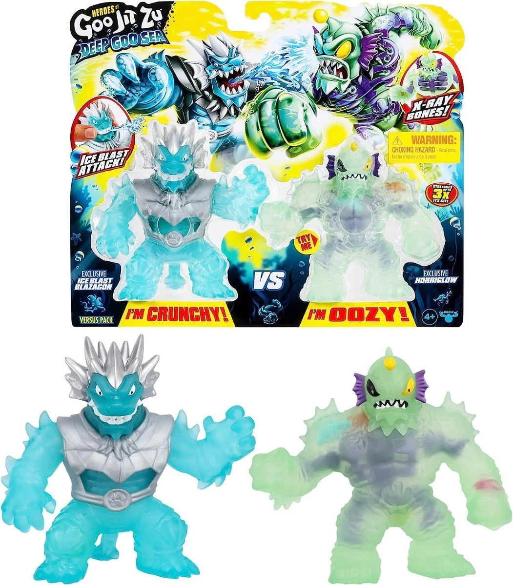 Heroes Of Goo Jit Zu Deep Goo Sea Ice Blast Blazagon vs Horriglow 42629/65389