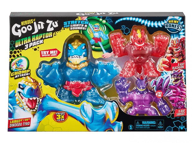 Heroes of Goo Jit Zu Ultra Raptor 3-pk 41486