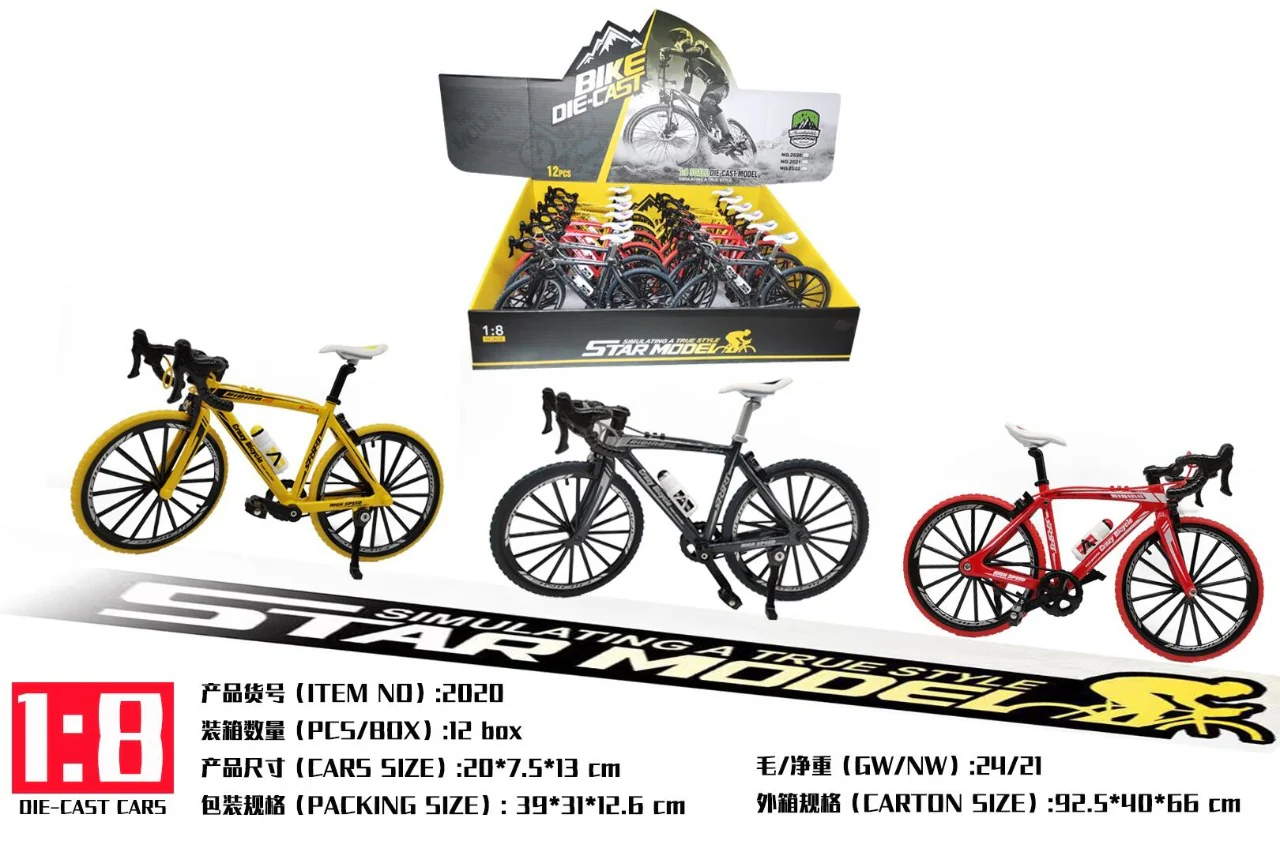 High Quality Die-cast Metal Bicycle Model 1:10 Scale City Bike for Mini Collection Assorted 2020 - Image 2