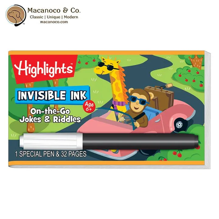 Highlights Invisible Ink On-The-Go Jokes & Riddles HLGA