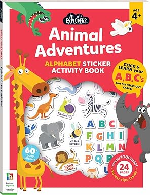 Hinkler Junior Explorers: Animal Adventures Alphabet Activity Book 924255