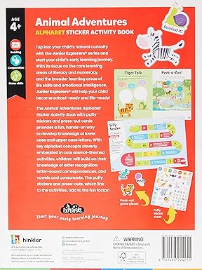 Hinkler Junior Explorers: Animal Adventures Alphabet Activity Book 924255 - Image 2