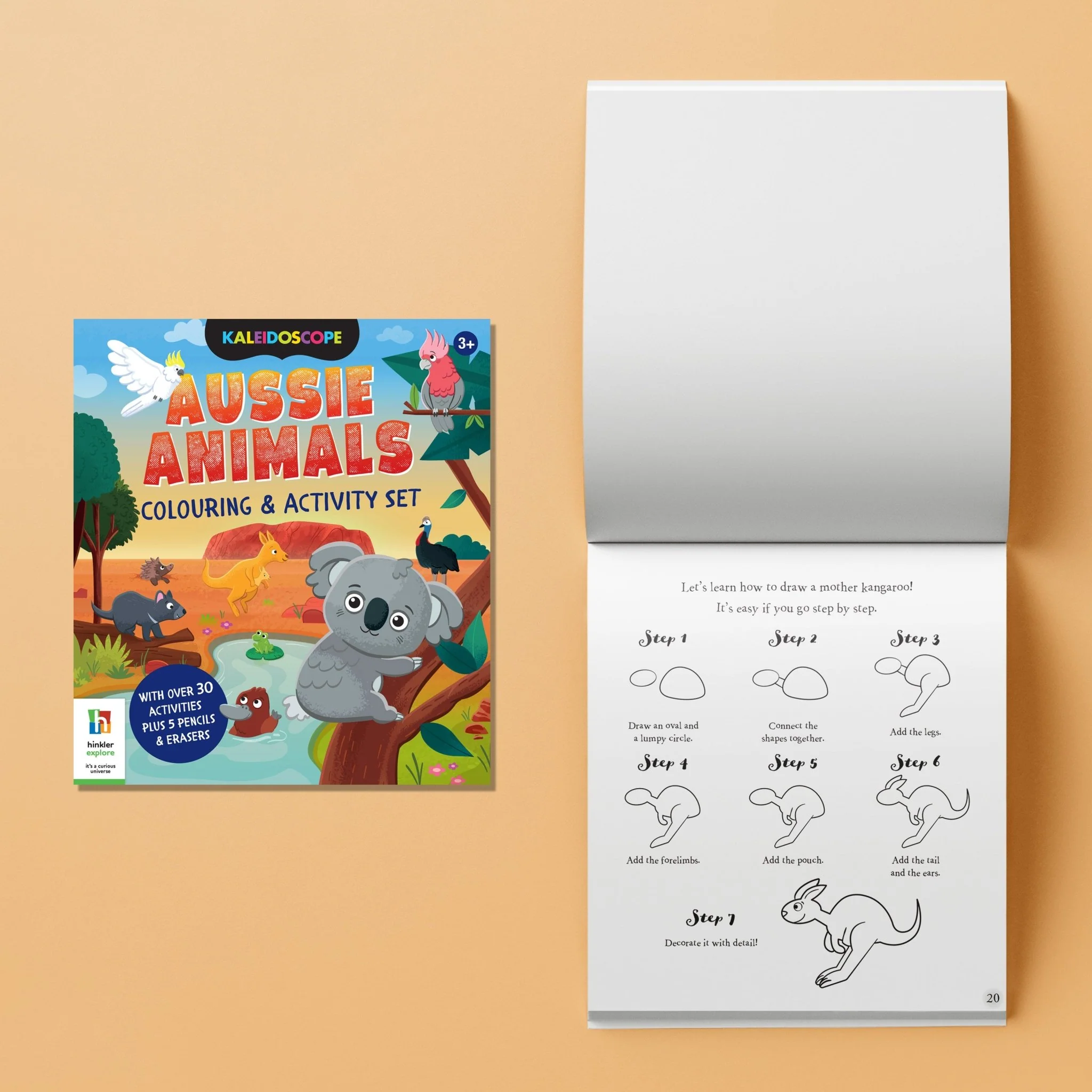 Hinkler Aussie Animals Colouring & Activity Set 923173 - Image 3
