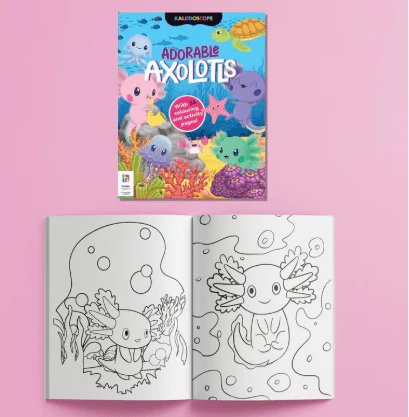 Hinkler Axolotls & Friends Creative Colouring Kit HBM00793 - Image 3