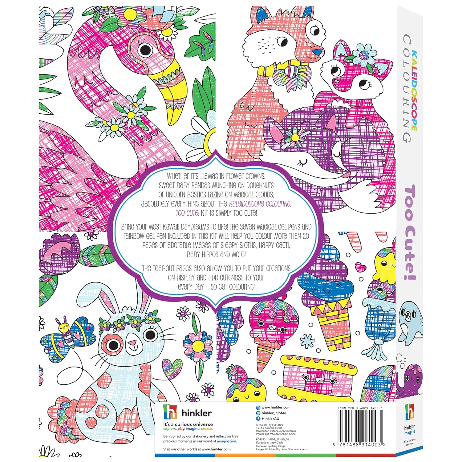 Hinkler Kaleidoscope Colouring Too Cute! Kit HK914003 - Image 2