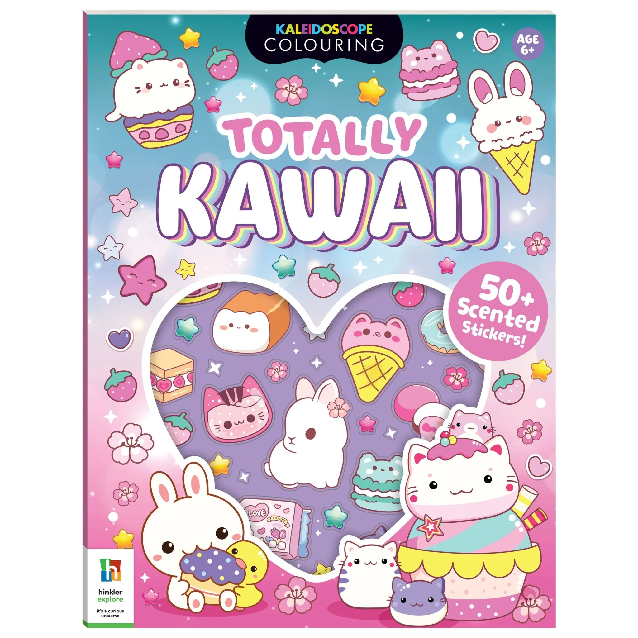 Hinkler Kaleidoscope Sticker Colouring: Totally Kawaii 947452
