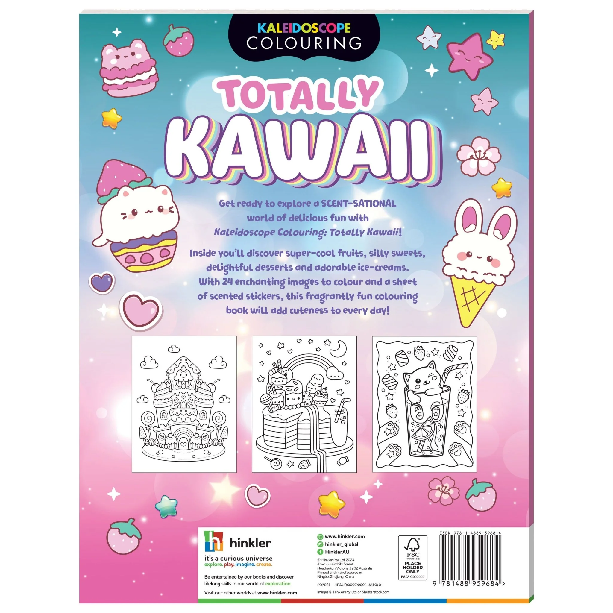 Hinkler Kaleidoscope Sticker Colouring: Totally Kawaii 947452 - Image 6