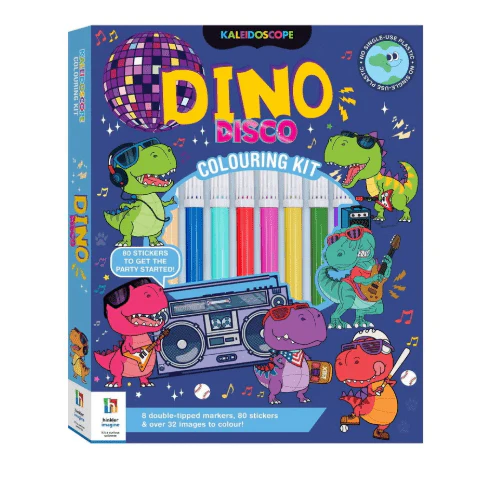 Hinkler Kaleidoscope Dino Disco Colouring Kit 958380