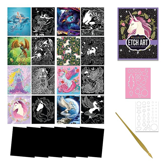 Hinkler Kaleidoscope Ultimate Etch Art Carry Case Magical Creatures 948725 - Image 3
