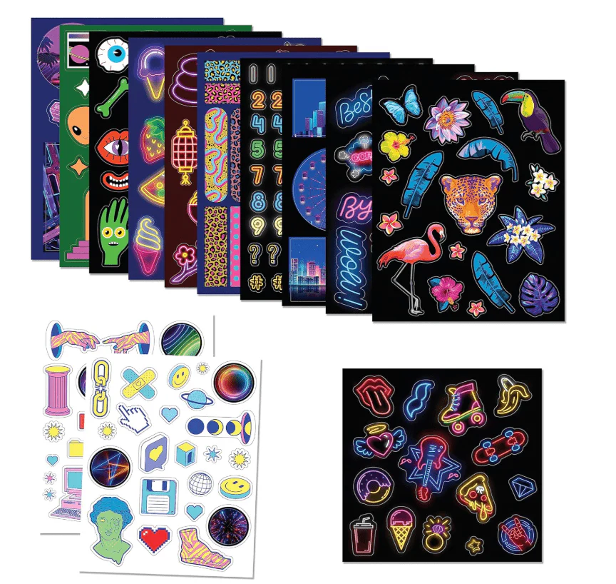 Hinkler Kaleidoscope Sticker Bomb Electric Neon 954504HK - Image 2