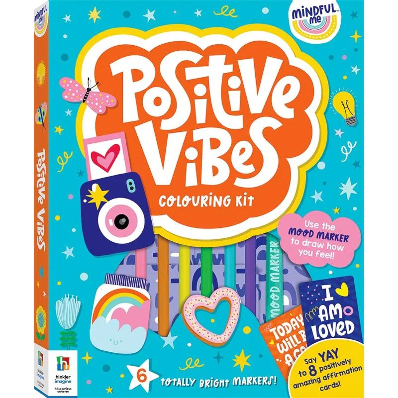 Hinkler Mindful Me Positive Vibes Colouring Kit 805444