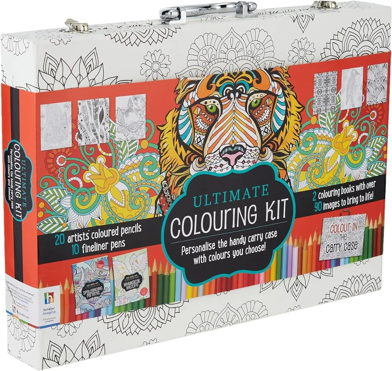 Hinkler Ultimate Colouring Carry Case: Animals and Patterns 920998