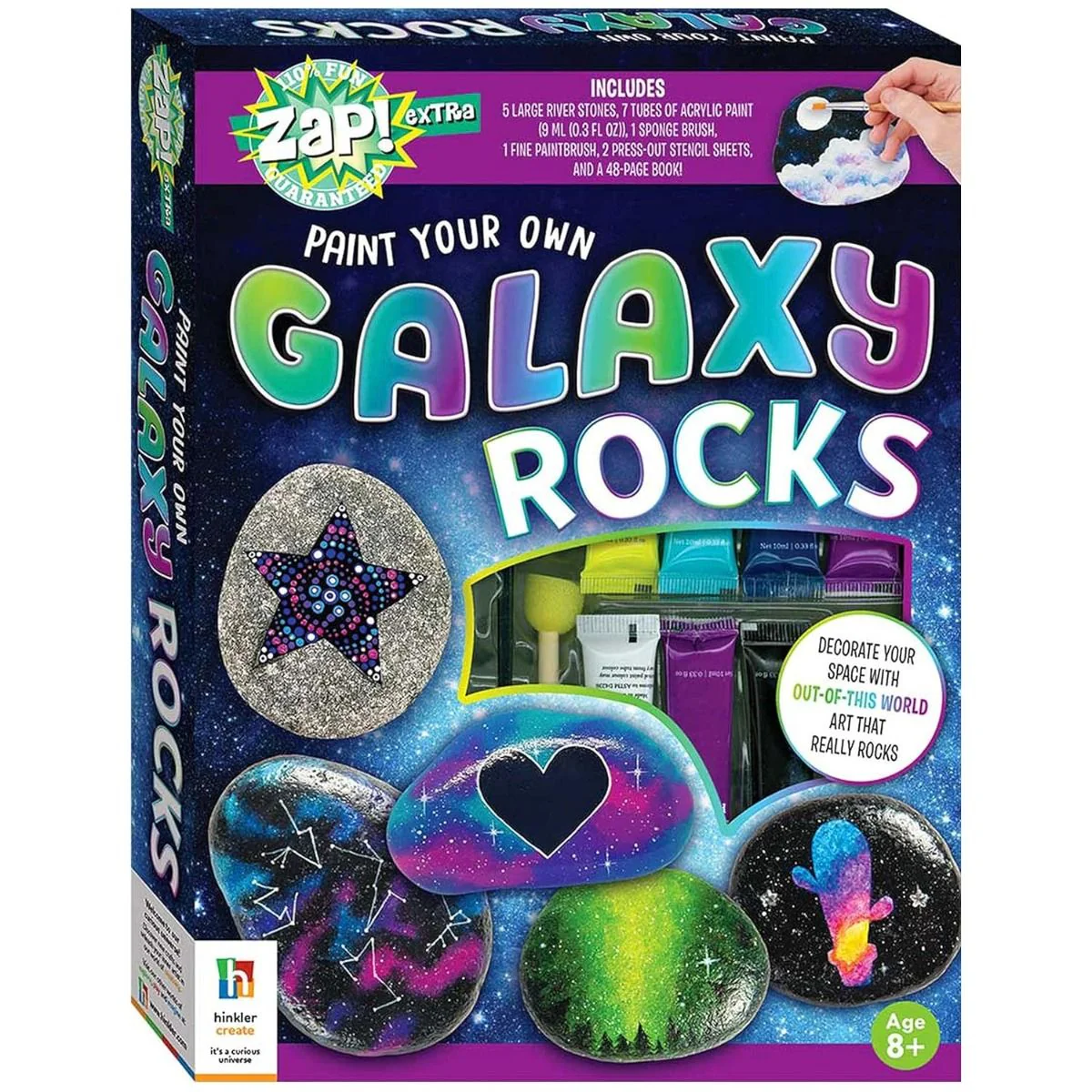 Hinkler Zap! Extra Paint Your Own Galaxy Rocks 9390099HK