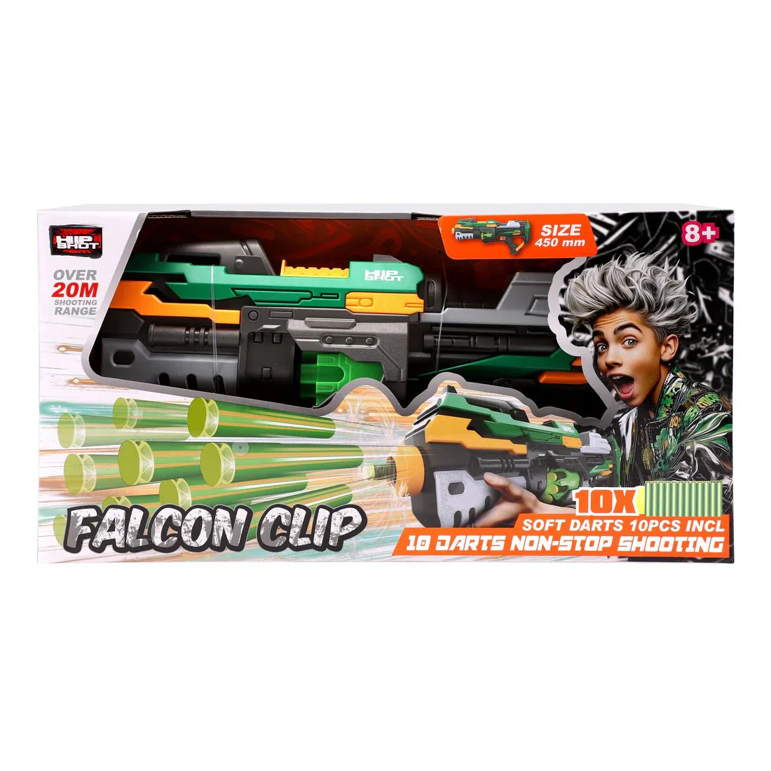 Hip Shot B/O Faclon Clip x10 Darts HS-FJ8033