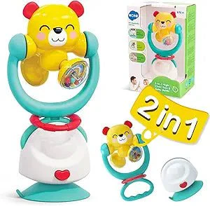Hola 2-In-1 High Chair Toys&Baby Rattle-Bear E7975A