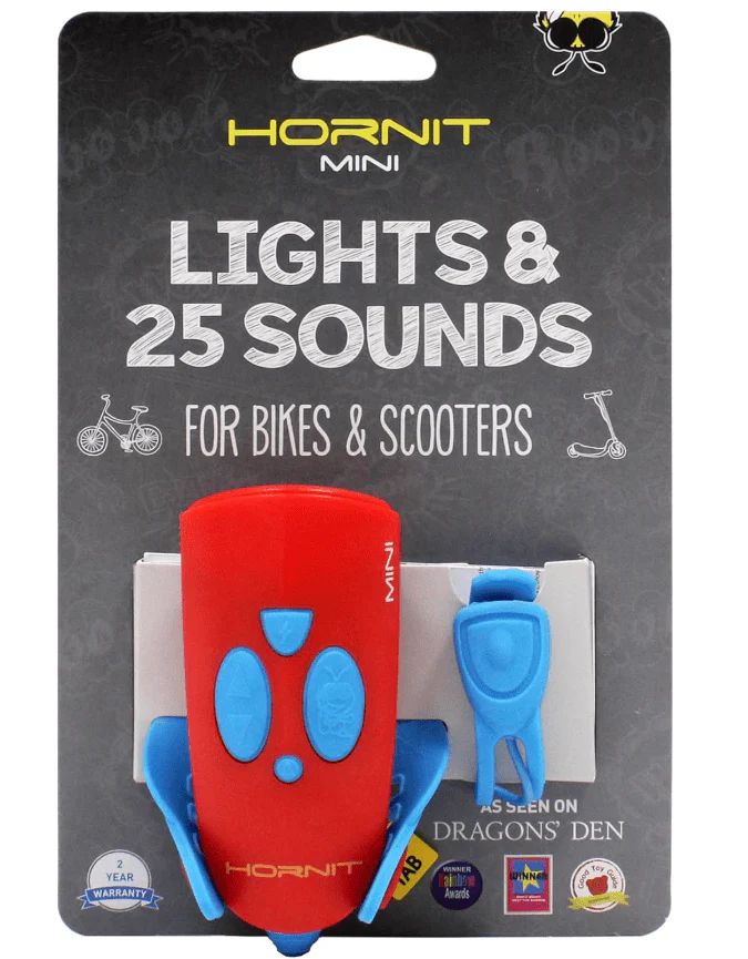 Hornit Mini Bicycle Cycle Bike Light Set Blue & Red 5353BURE