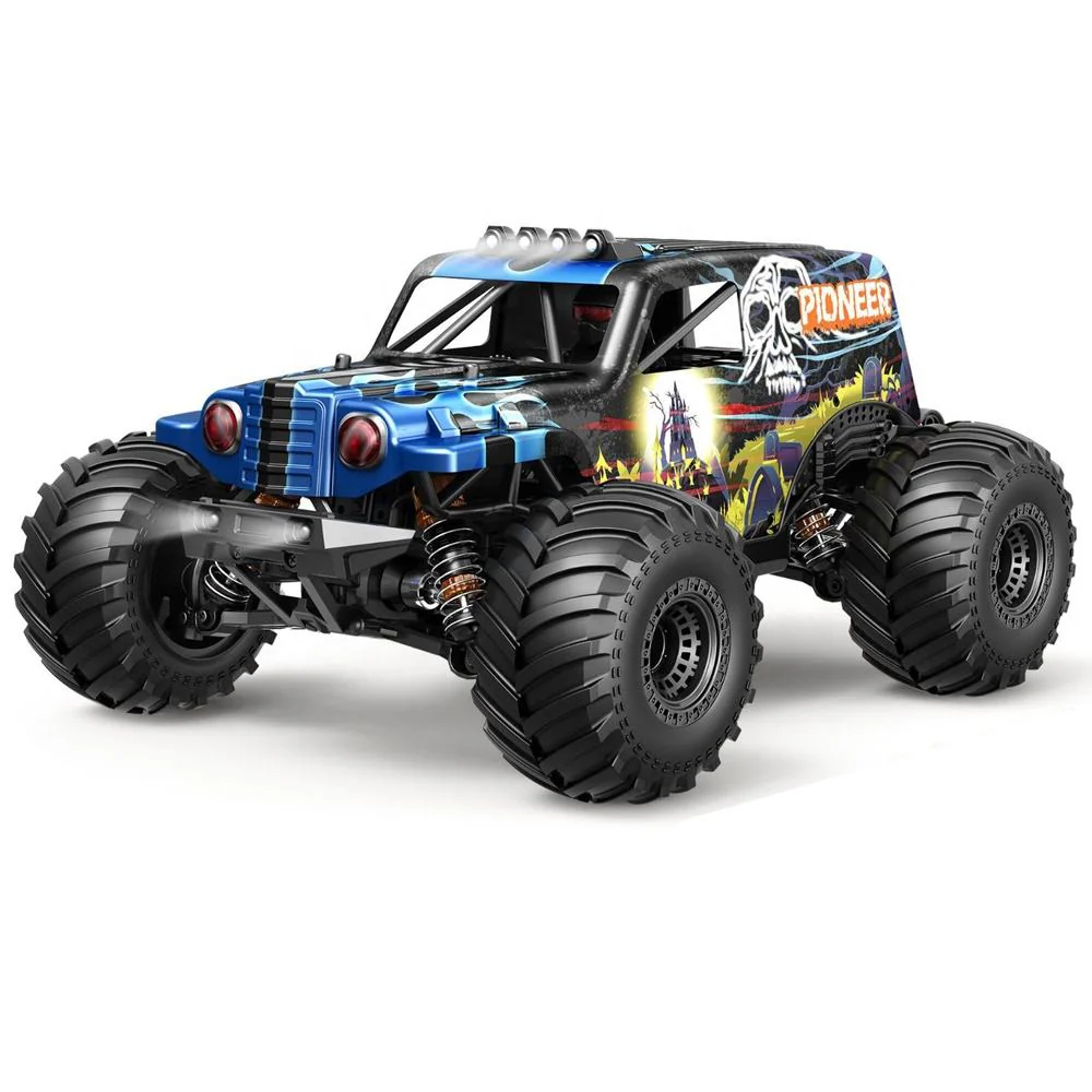 Polar Lights Brushless 4-WD Monster Truck RC Car Blue 1:14 Scale HS14412