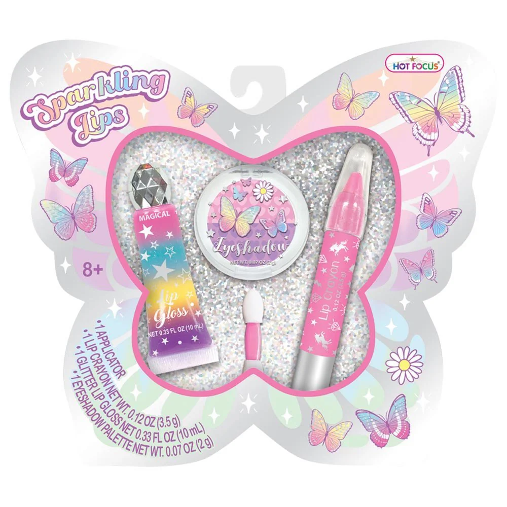 Hot Focus Sparkling Lips Tie Dye Bufferfly 173TB