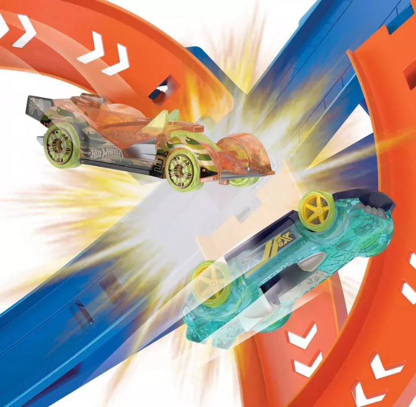 Hot Wheels Action Spiral Speed Crash Trackset HGV67 - Image 4