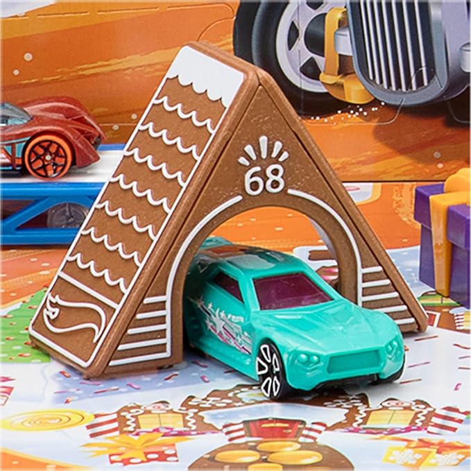 Hot Wheels Advent Calendar And Cars Playset JCB47 - Image 5