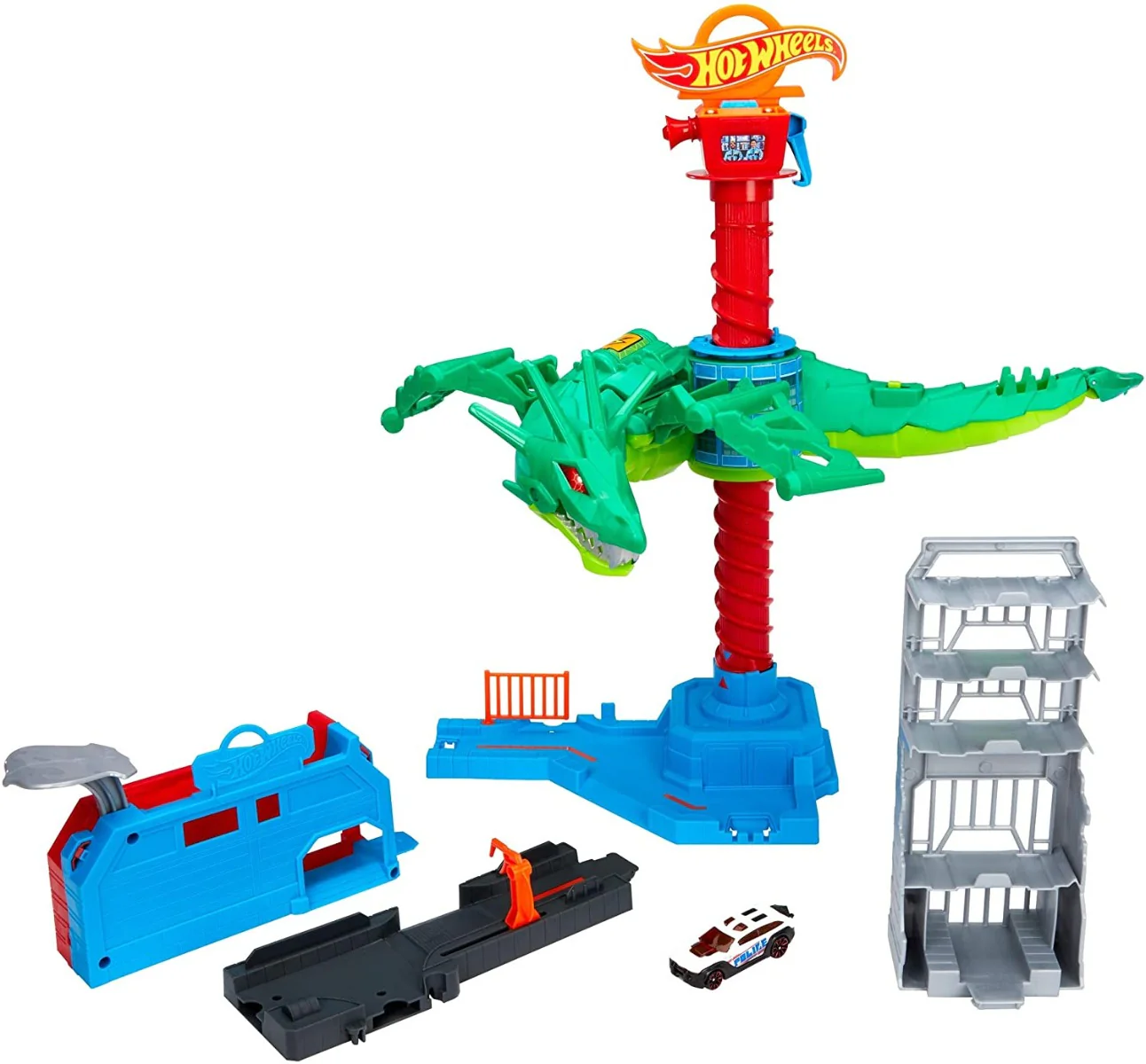 Hot Wheels City Air Attack Dragon Playset GJL13 - Image 5