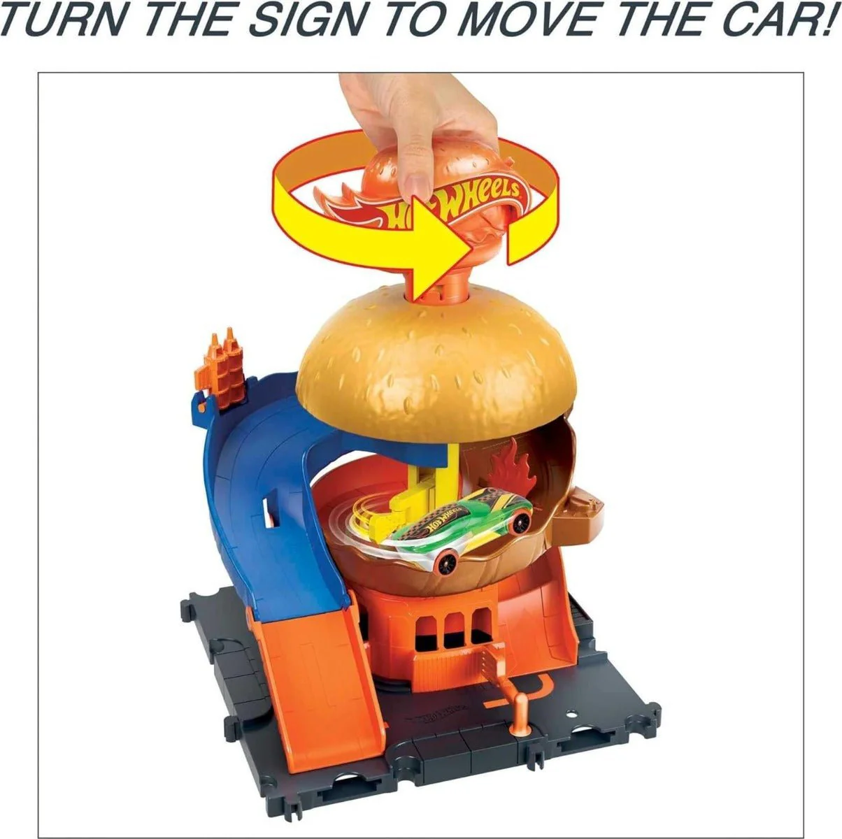 Hot Wheels City Burger Blitz Playset HDR26 - Image 4