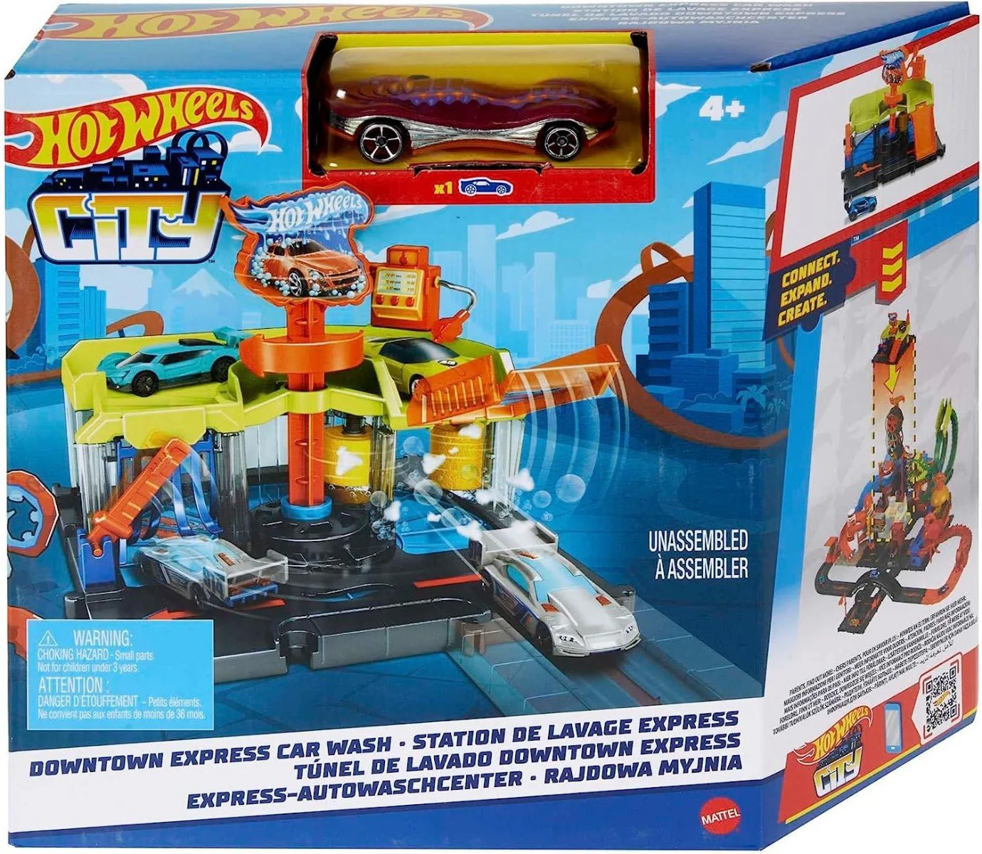 Hot Wheels City Downtown Express Car Wash HDR27 - Image 2