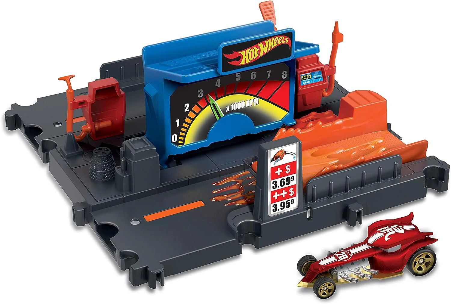 Hot Wheels City Fuel Station Shift Track Set HKX45/HMD53