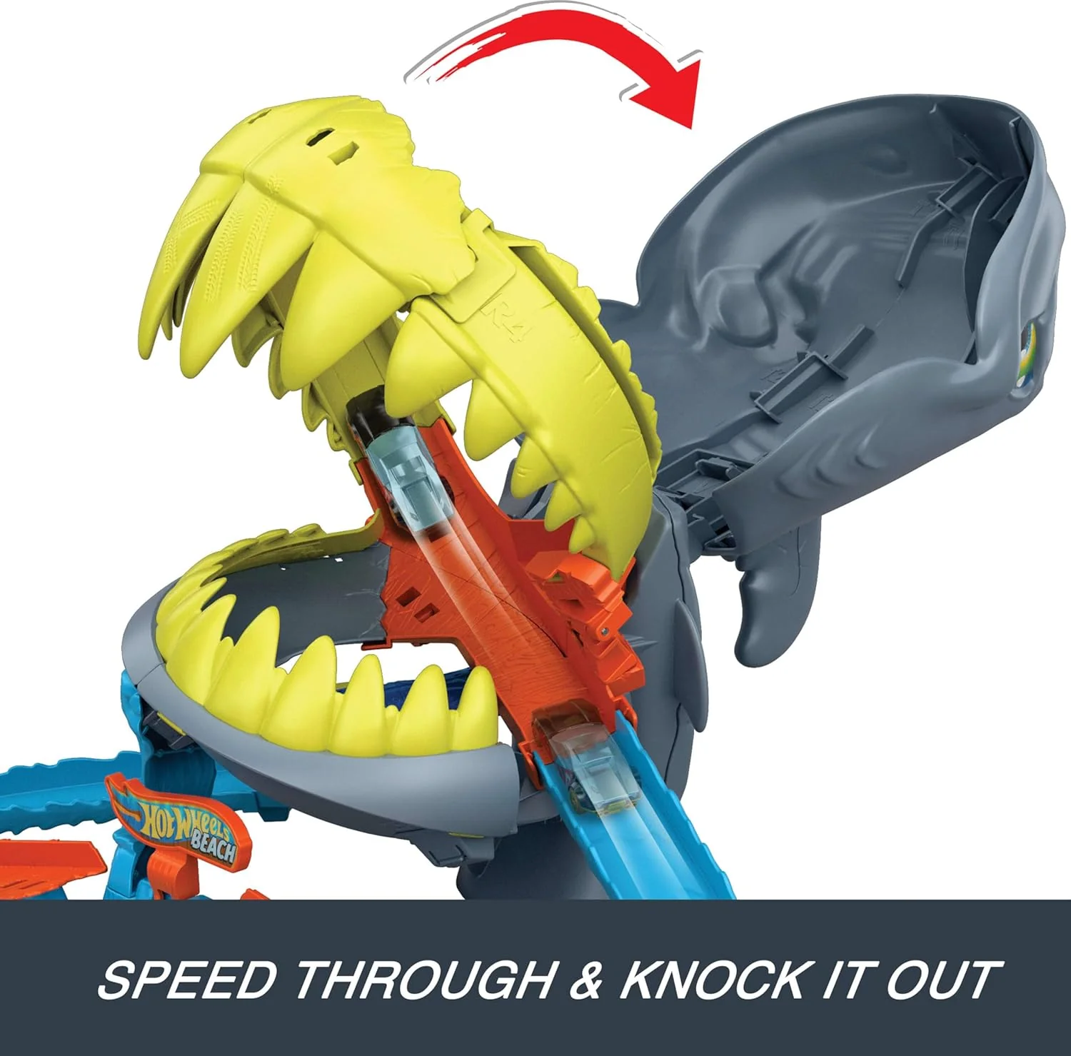 Hot Wheels City Shark Chomp Beach Playset JHL96
