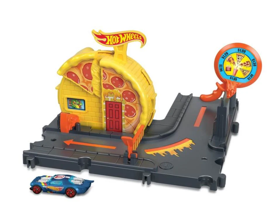Hot Wheels City Speedy Pizza Pick-Up Track Set HKX44/HMD53